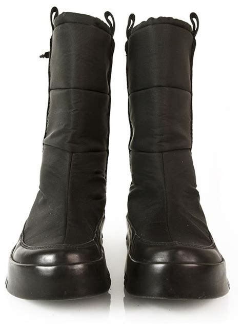 prada linea rossa nylon platform snow boot|Luxury Boots for Women .